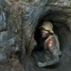 A man enters one of the tunnels dug with shovels in the Shinkolobwe mine 35km from the town of Likasi South Eastern, DR Congo,